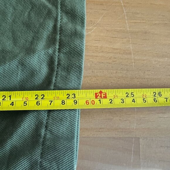 Lucky Brand Womens Utility Shacket Snap Button Spread Collar SMALL in Green - Picture 10 of 10